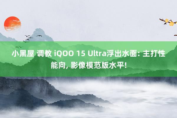 小黑屋 调教 iQOO 15 Ultra浮出水面: 主打性能向, 影像模范版水平!