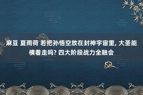 麻豆 夏雨荷 若把孙悟空放在封神宇宙里, 大圣能横着走吗? 四大阶段战力全融会