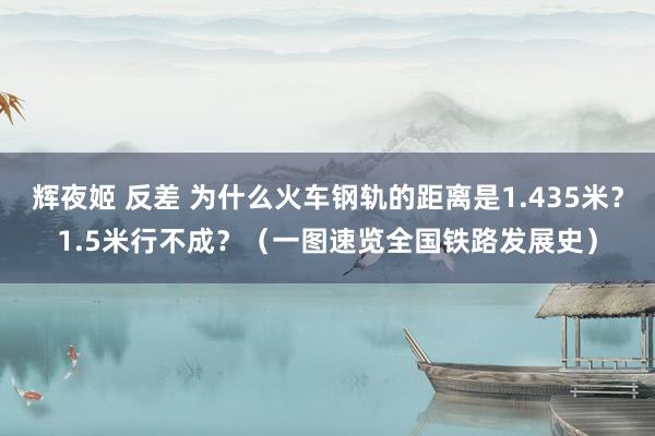 辉夜姬 反差 为什么火车钢轨的距离是1.435米？1.5米行不成？（一图速览全国铁路发展史）